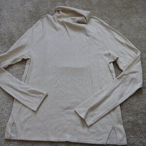 Abercrombie & Fitch Women's Cream Turtleneck Sweater